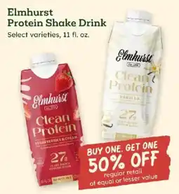 Sprouts Farmers Market Elmhurst protein shake drink offer