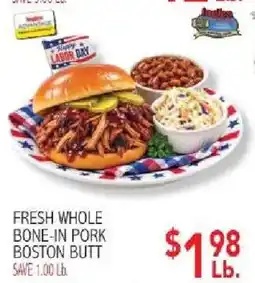 Ingles Markets Andless fresh whole bone-in pork boston butt offer