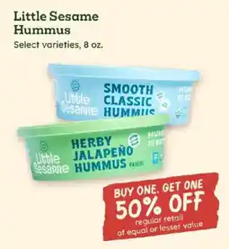 Sprouts Farmers Market Little Sesame Hummus offer