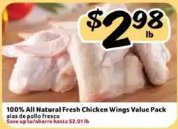 Fresco y Más 100% All Natural Fresh Chicken Wings Value Pack offer