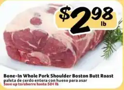 Fresco y Más Bone-In Whole Pork Shoulder Boston Butt Roast offer