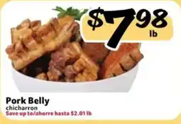 Fresco y Más Pork Belly chicharron offer