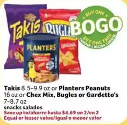 Fresco y Más Takis or Planters Peanuts offer