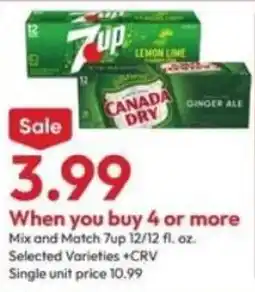 Stater Bros 7up Canada Dry offer