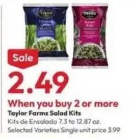 Stater Bros Taylor Farms Salad Kits offer
