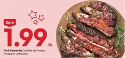 Stater Bros Pork Spareribs offer