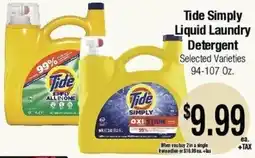 Big Saver Foods Tide Simply Liquid Laundry Detergent offer