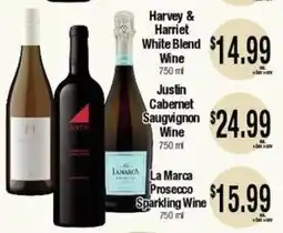 Big Saver Foods Harvey & Harriet White Blend Wine offer