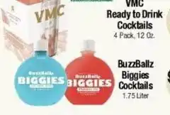 Big Saver Foods BuzzBallz Biggies Cocktails offer
