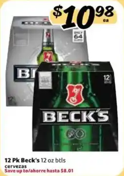 Fresco y Más Beck's cervezas offer