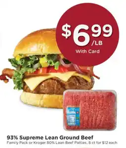 Mariano's 93% Supreme Lean Ground Beef offer