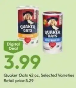 Stater Bros Quaker oats offer