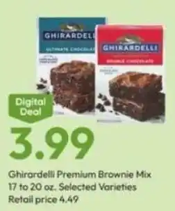 Stater Bros Ghirardelli Premium Brownie Mix offer