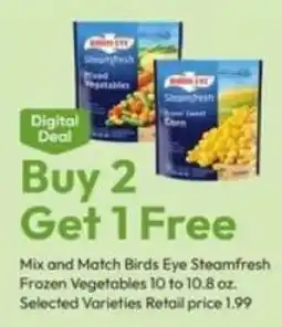 Stater Bros Birds Eye Steamfresh Frozen Vegetables offer