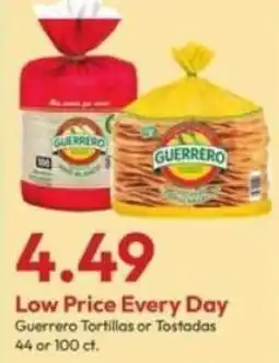 Stater Bros Guerrero Tortillas or Tostadas offer