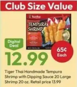Stater Bros Tiger Thai Handmade Tempura Shrimp offer