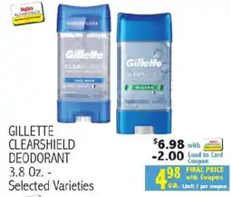 Ingles Markets Gillette Clearshield Deodorant offer