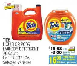 Ingles Markets Tide liquid or pods laundry detergent offer