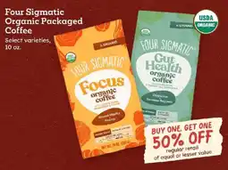 Sprouts Farmers Market Four Sigmatic organic packaged coffee offer