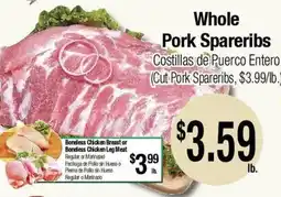 Big Saver Foods Whole Pork Spareribs offer