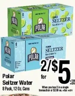 Big Saver Foods Polar Seltzer Water offer
