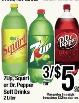 Big Saver Foods 7up, Squirt or Dr Pepper Soft Drinks offer