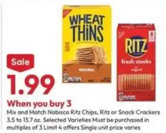 Nabisco Ritz Chips, Ritz or Snack Crackers