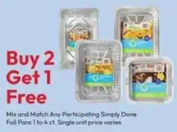 Stater Bros Simply Done Foil Pans offer