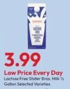 Stater Bros Lactose Free Stater Bros. Milk offer