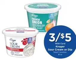 Mariano's Kroger sour cream or dip offer