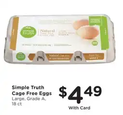Mariano's Simple Truth Cage Free Eggs offer