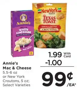 Mariano's Annie's Mac & Cheese or New York Croutons offer