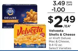 Mariano's Velveeta Shells & Cheese or Kraft Deluxe Mac & Cheese offer