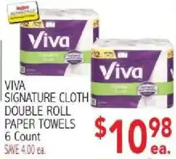 Ingles Markets Viva signature cloth double roll paper towels offer