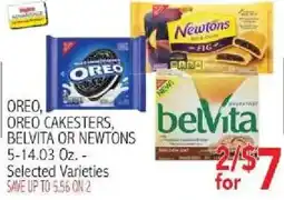 Ingles Markets Oreo, Oreo Cakesters, Belvita or Newtons offer