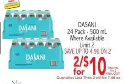 Ingles Markets Dasani offer