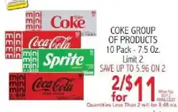 Ingles Markets Coke Group of Products offer