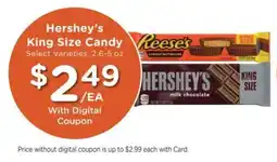 Mariano's Hershey's king size candy offer