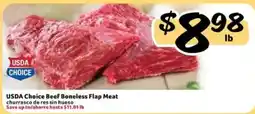 Fresco y Más Usda Choice Beef Boneless Flap Meat offer