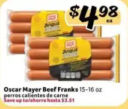 Fresco y Más Oscar Mayer Beef Franks offer