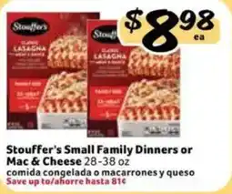 Fresco y Más Stouffer's Small Family Dinners or Mac & Cheese offer