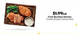 Grocery Outlet Fresh Boneless Skinless Chicken Breast, Family Pack offer