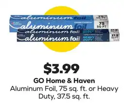 Grocery Outlet Go Home & Haven Aluminum Foil offer
