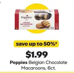 Grocery Outlet Poppies belgian chocolate macaroons offer