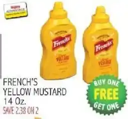Ingles Markets French's yellow mustard offer