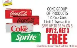 Ingles Markets Coke Group of Products offer