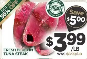 Fresh Catch Fresh Bluefin Tuna Steak