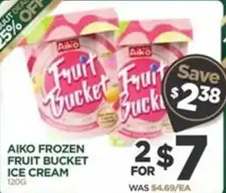 Island Pacific Market Aiko frozen fruit bucket ice cream offer
