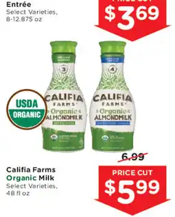 Mariano's Califia Farms Organic Milk offer