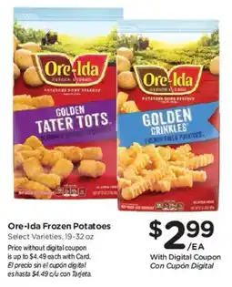 Smith's Ore-Ida Frozen Potatoes offer